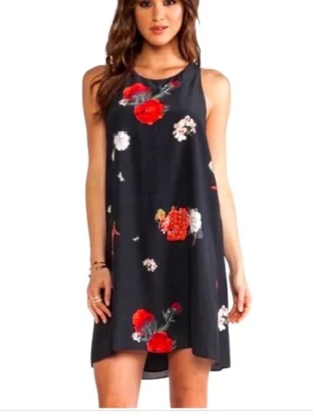 Alice + Olivia Liz Twist Back Dress in Castaway Floral - Picture 5 of 10
